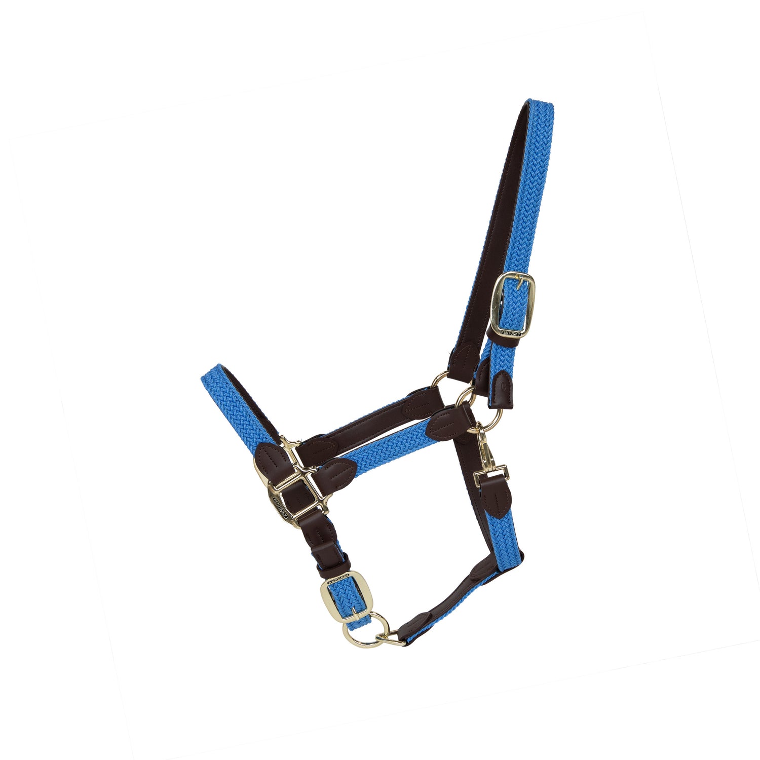 The Plaited Nylon Halter is made of artificial leather (100% animal friendly) and has a nylon braided design. This artificial leather does not absorb water or dirt, does not break or change color.