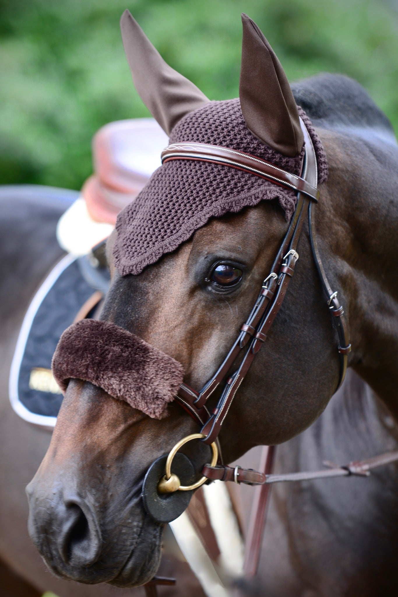 Kentucky Sheepskin Nose Band Cover