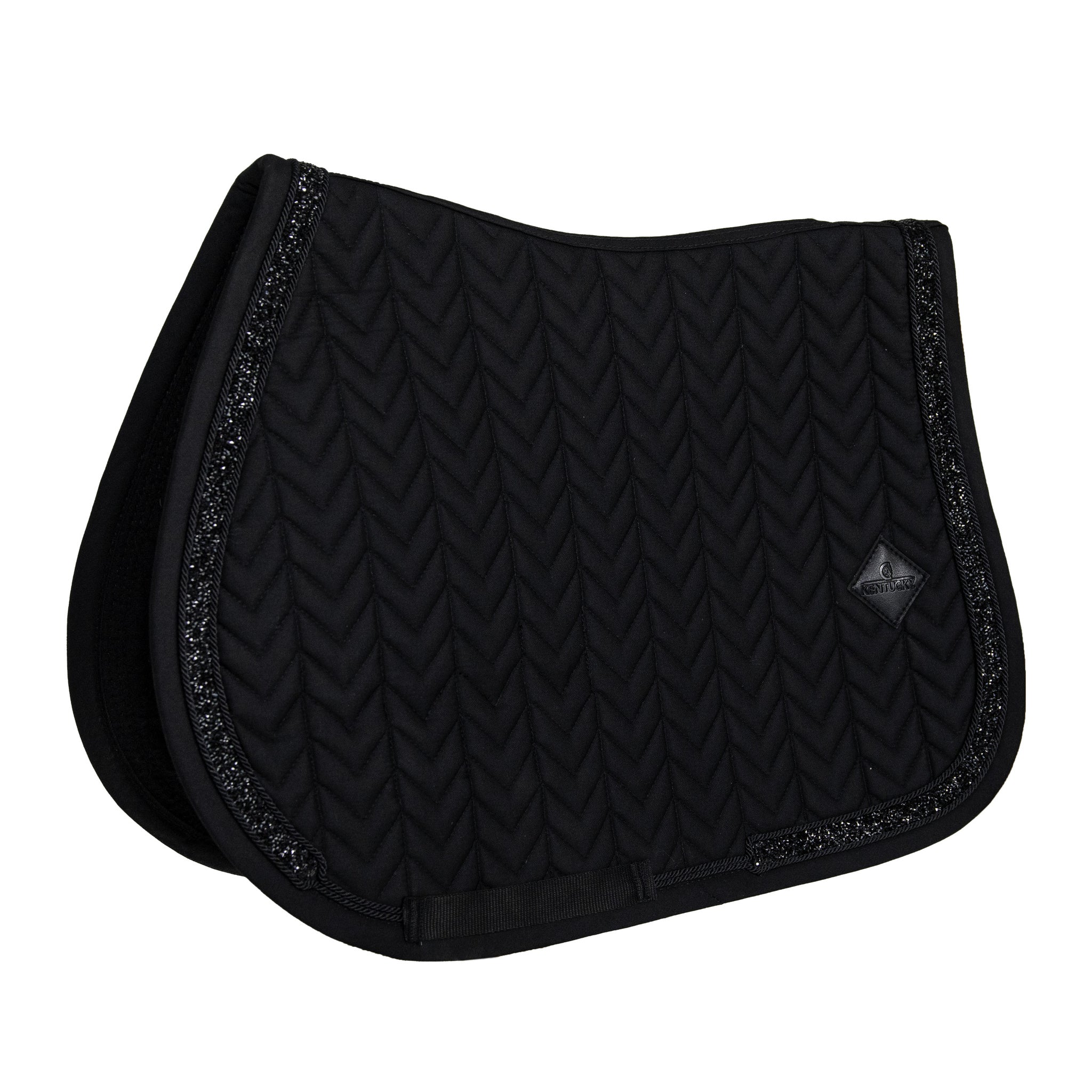 The stunning glitter and stone Kentucky pad in size pony, available in black or navy.