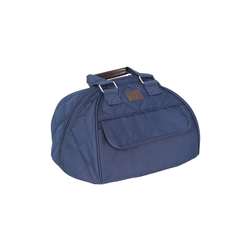 The Kentucky Horsewear luxury riding helmet bag is the perfect way to store your riding hat. the hat bag is lined with Kentucky’s gorgeous soft faux fur lining, the helmet bag will protect your riding helmet from scratches and scuffs. the hat lag is part of the Kentucky horse wear range which includes a boot bag and bridle bag, the hat bag is a perfect addition to add to your collection.