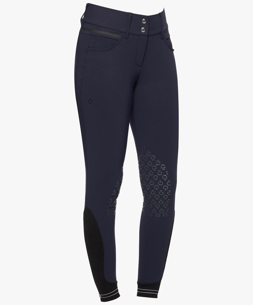 Cavalleria Toscana Navy Sillicone Print Breeches