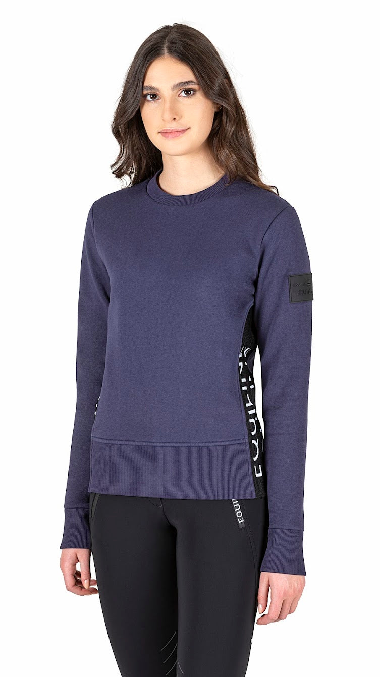 The Equiline Cartec Sweatshirt in cobalt is perfect for the colder weather. Featuring the Equiline logo down the side and sleeve is a bi stretch fabric for a perfect fit.
