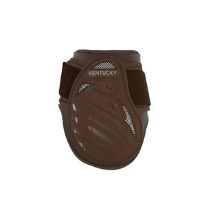 Kentucky Young Horse Fetlock Boots Air are the perfect match for the New Kentucky Tendon Boots Bamboo Shield. Approved for jumping rounds in both FEI and BS the New Kentucky Young Horse Fetlock Boots Air have a double Velcro fastening helping to keep your boot securely fastened. The secure fastening prevents the boot turning when jumping or exercising and therefore keeps the horses hind legs consistently protected.