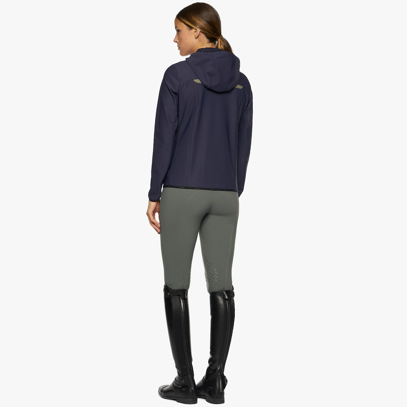 The Cavalleria Toscana CT Team Jersey hooded Softshell Jacket is a light weight jacket with contrast inserts. The CT team jacket is perfect for riding and at the shows.