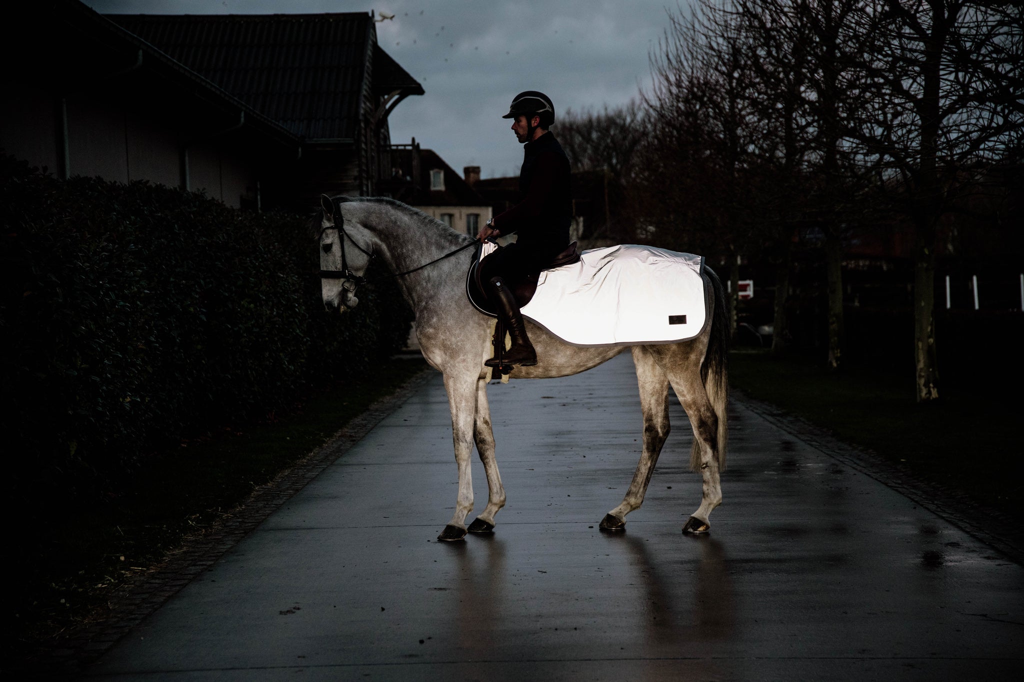 Kentucky Reflective Riding Rug Protect your horse in poorly lit circumstances with our reflective riding rug, even in heavy rainfall.
