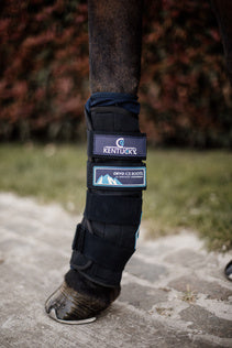 The Cryo ice boots are the ideal cooling boots that can be used after exercise or competition to cool down the legs of your horse. The boots are anatomically shaped and have a removable Cryo gel pack.