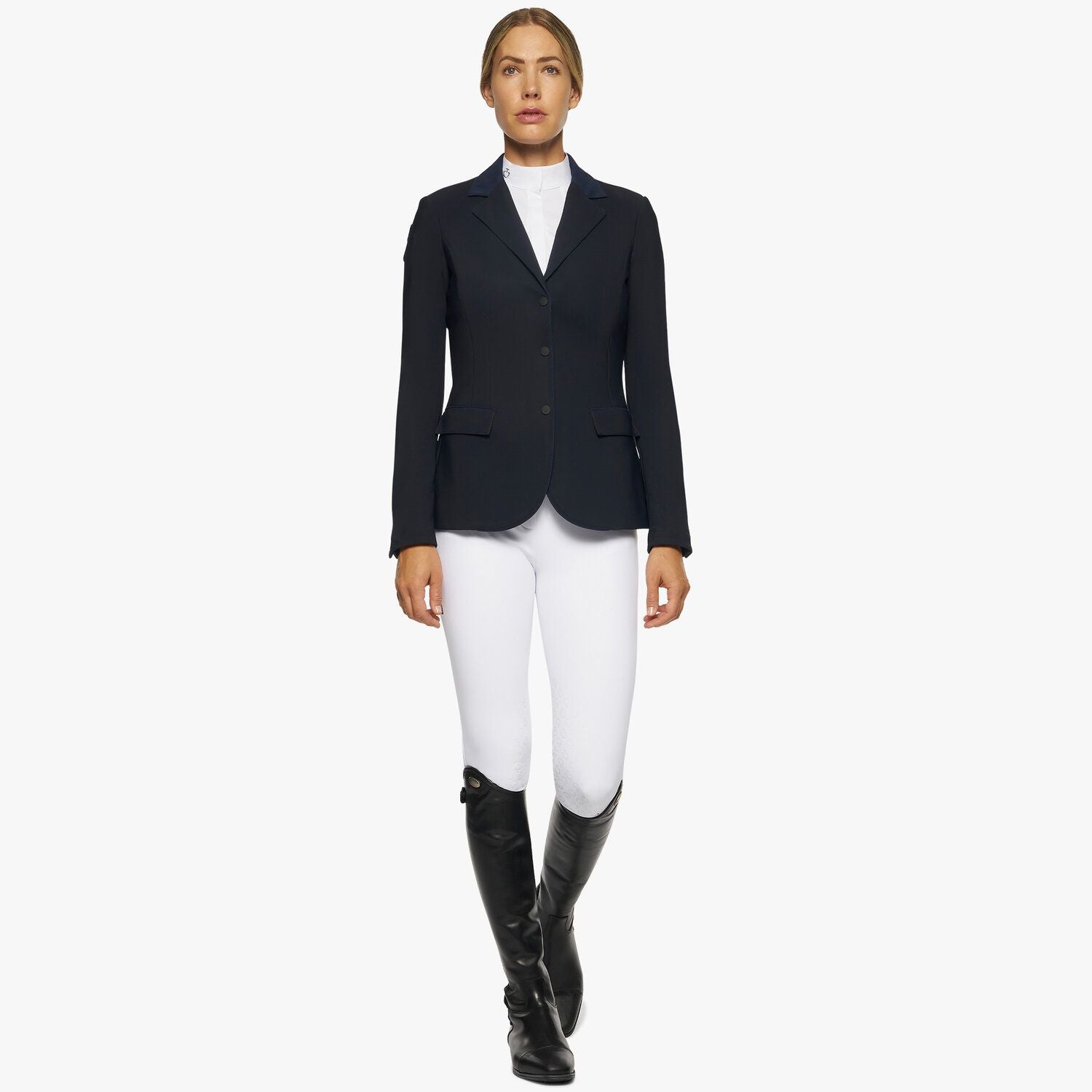 Cavalleria Toscana Navy Zip GP Competition Jacket