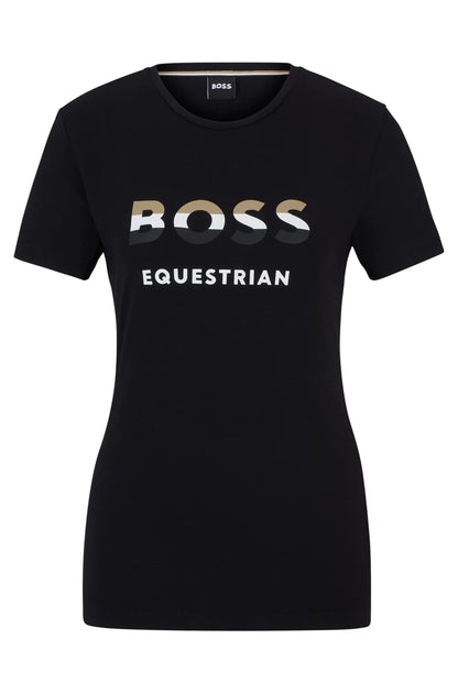 Boss Equestrian Womens Maya Signature Logo T-Shirt