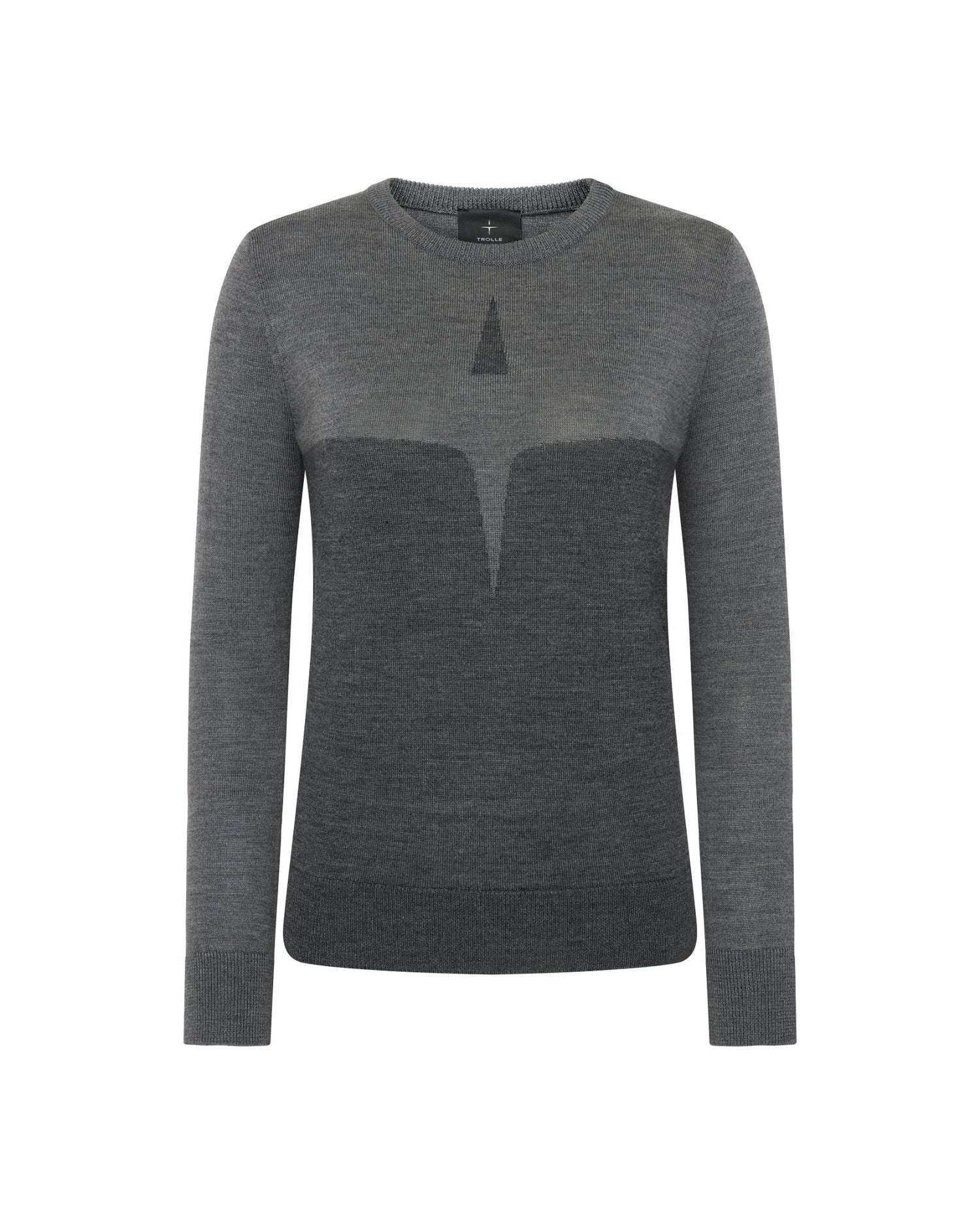 Trolle Extra Fine Merino Starlogo Sweater - Grey