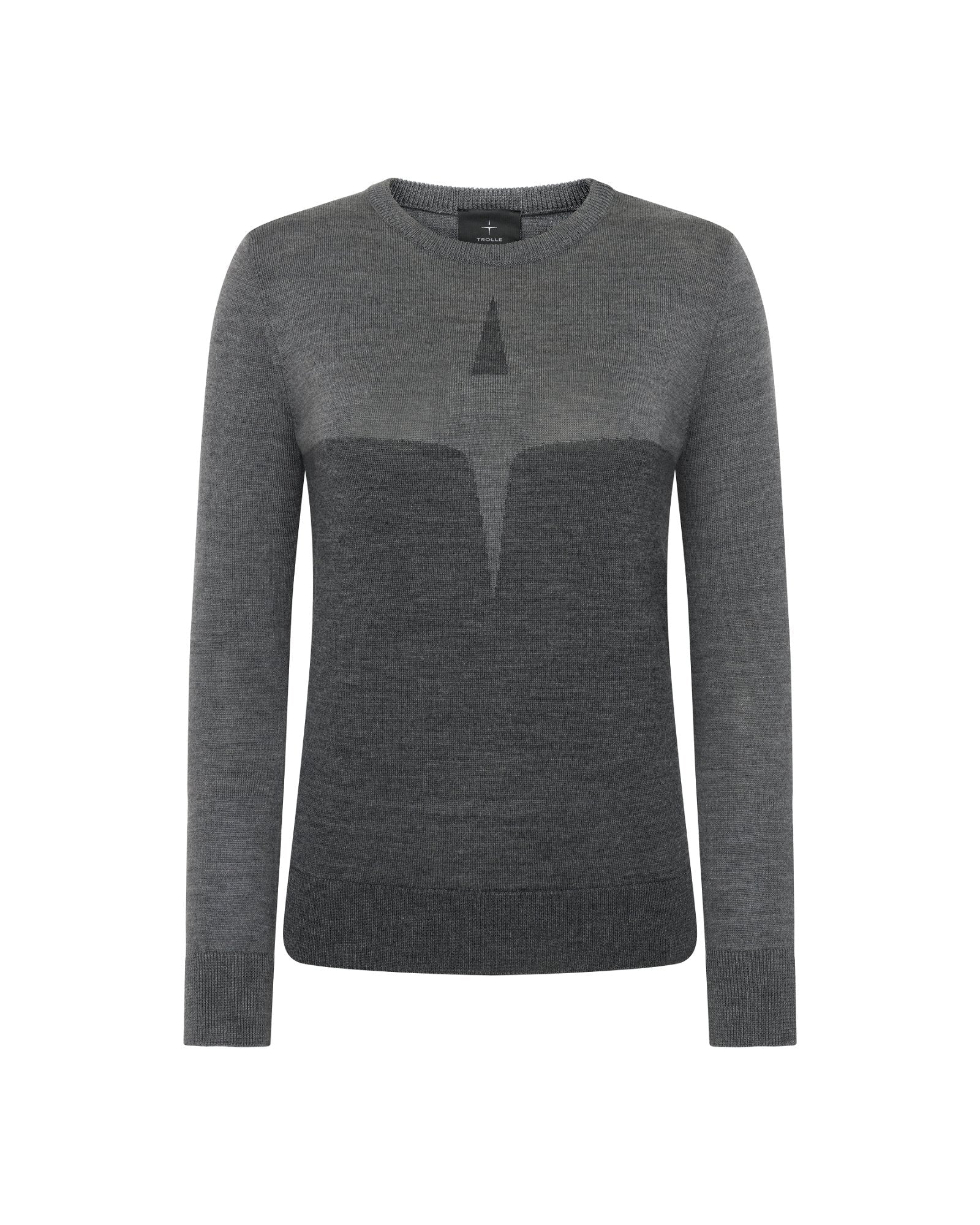 Trolle Extra Fine Merino Starlogo Sweater - Grey