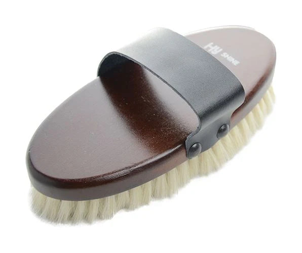 Hy Equestrian Deluxe Goat Hair Wooden Body Brush