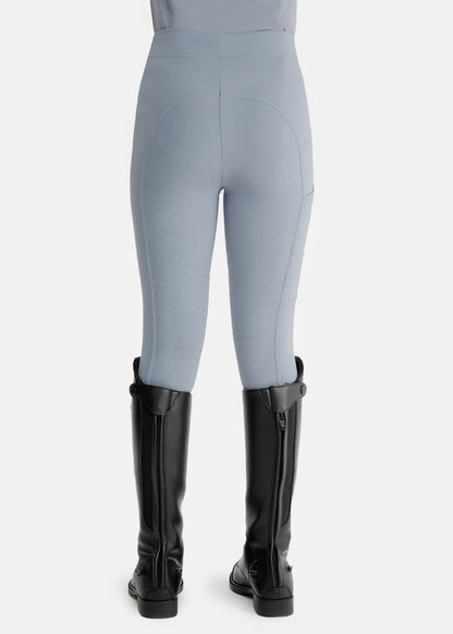 Aztec Diamond Young Rider Ashblue Full Seat Leggings @IGEQUINE