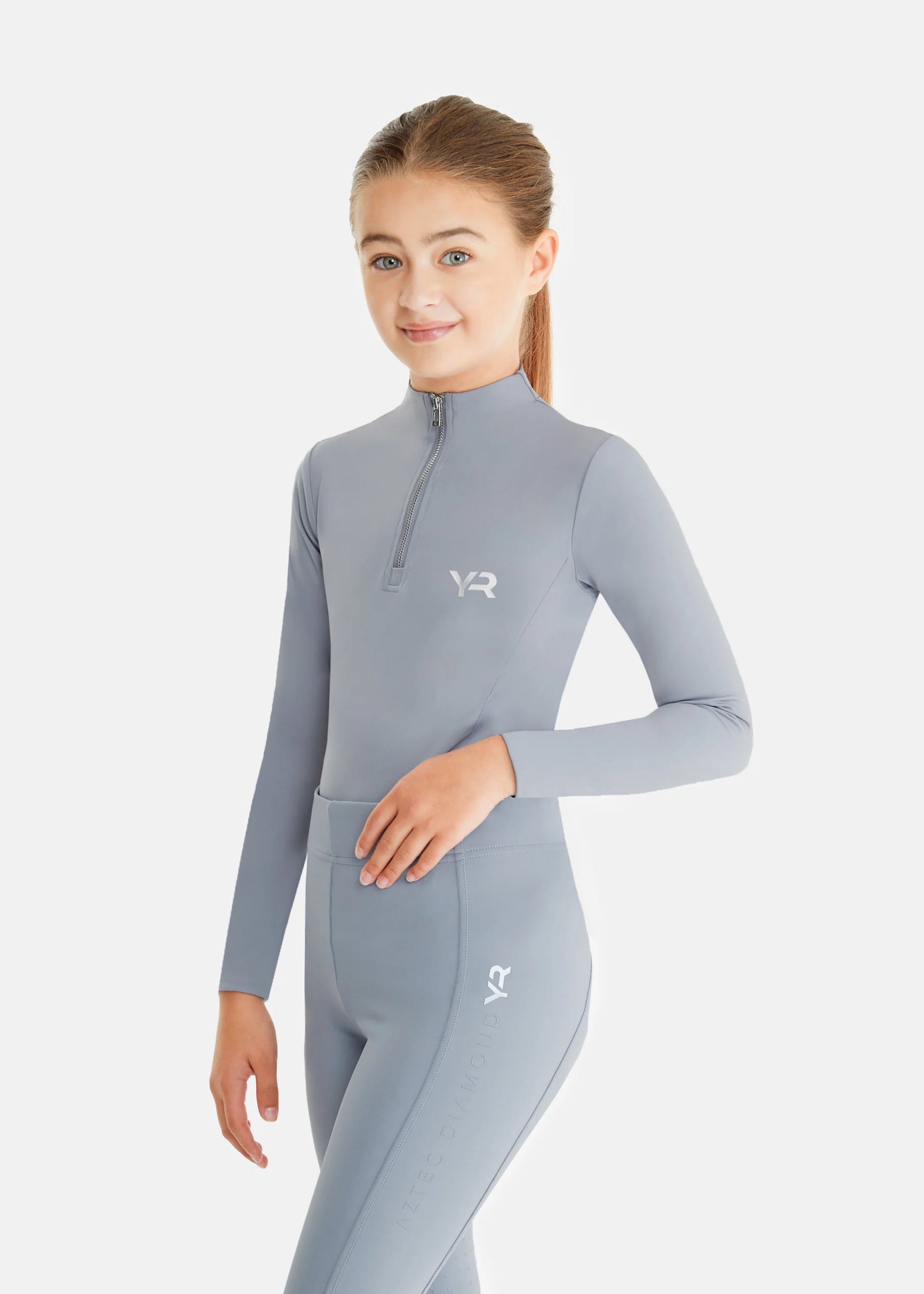 Aztec Diamond Young Rider Ashblue Base Layer @IGEQUINE