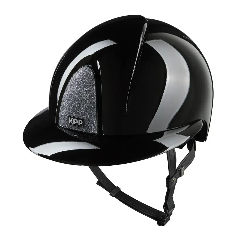 Kep Smart Nova Metal Polish Black Star Silver Riding Helmet 