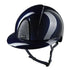 Kep Smart Nova Metal Polish Blue Star Silver Riding Helmet 