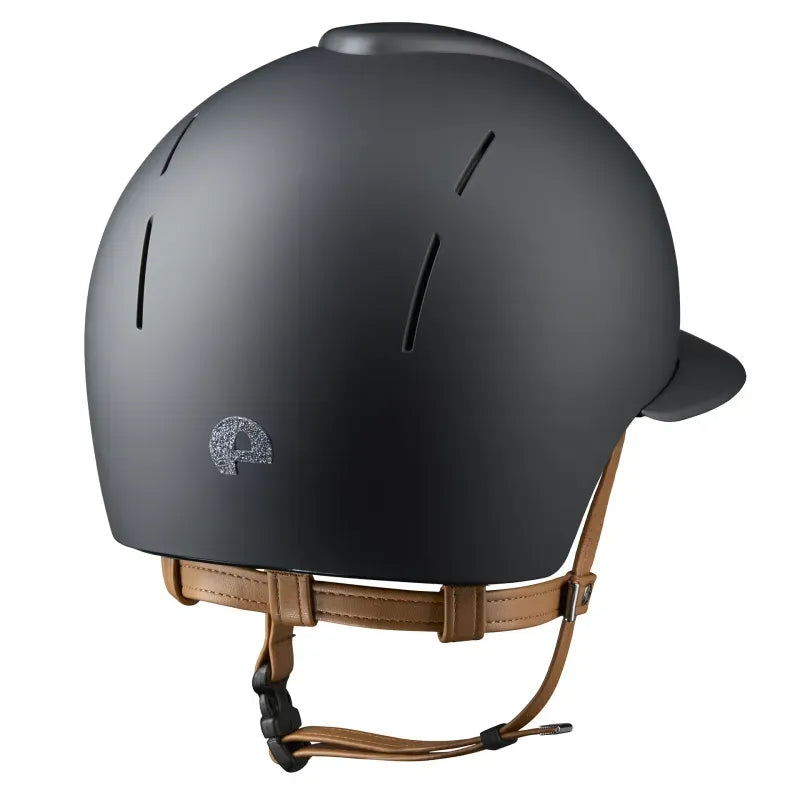 Kep Smart Textile Black Star Silver Beige Strap Riding Helmet