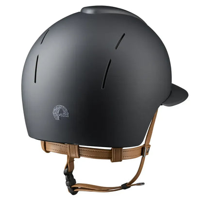 Kep Smart Textile Black Star Silver Beige Strap Riding Helmet