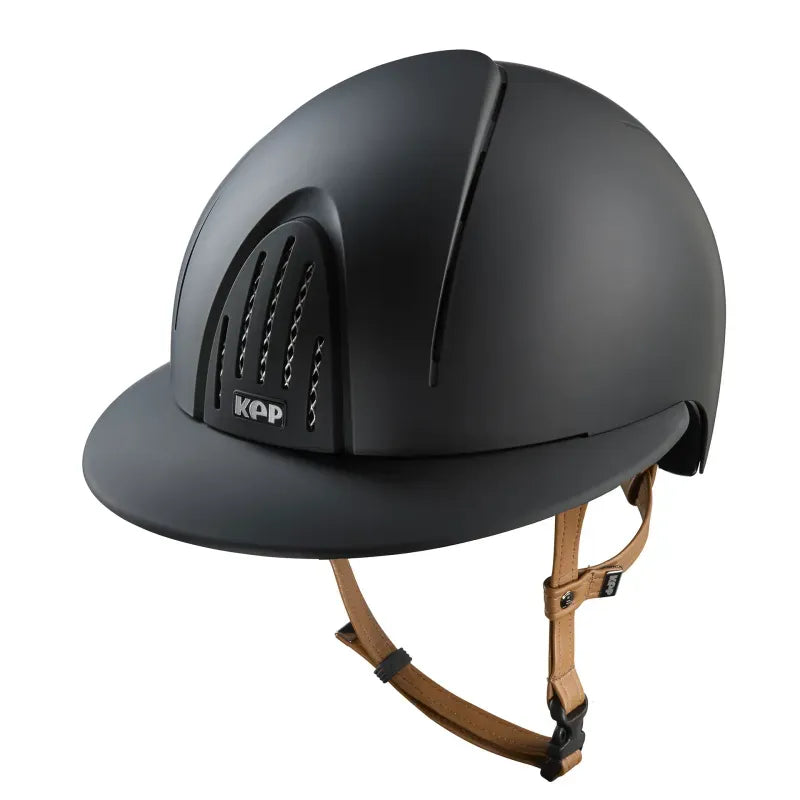 Kep Smart Nova Textile Black Beige Strap Riding Helmet