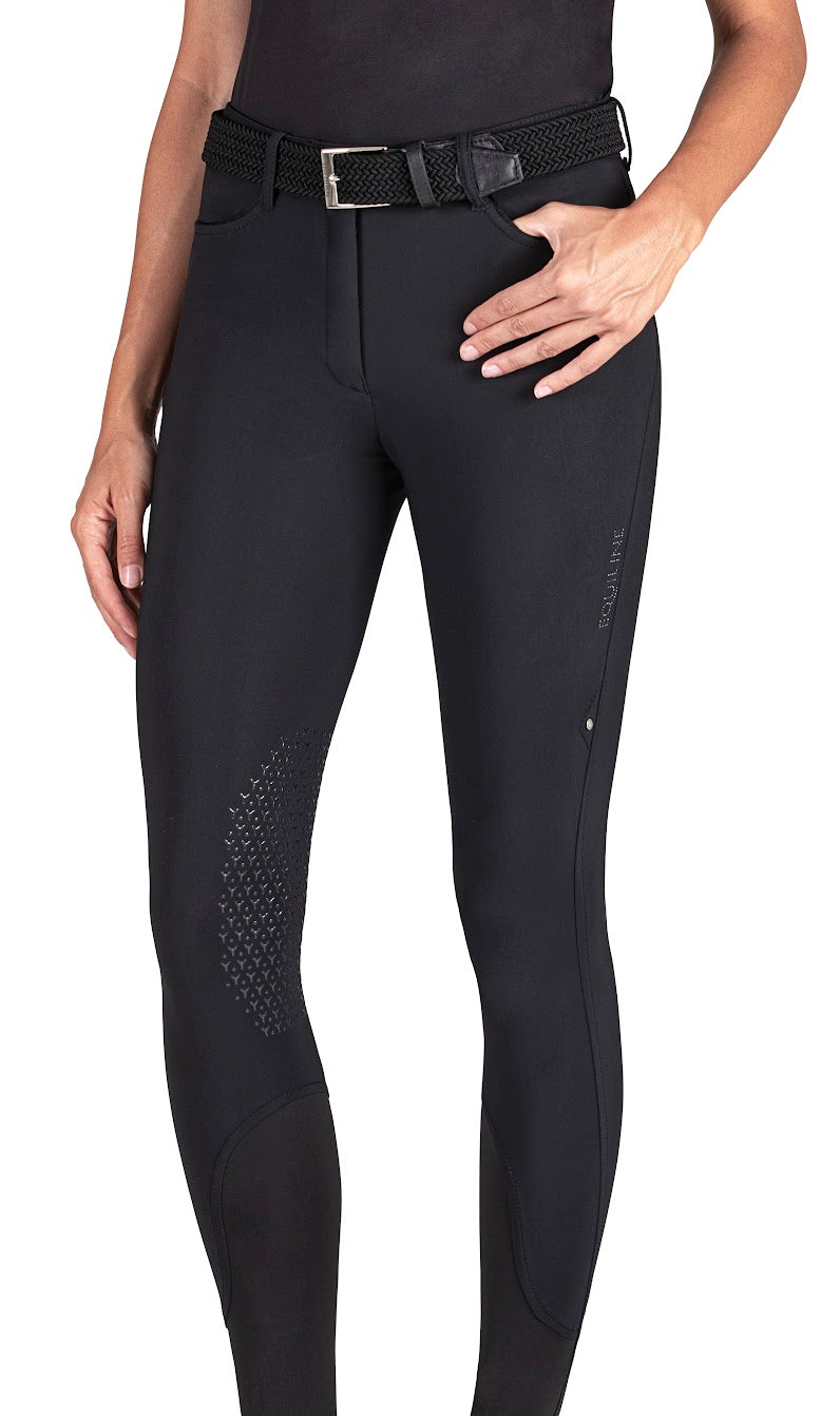 Equiline Gingerk Black Knee Grip Breeches