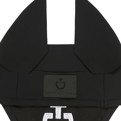 Light weight Jersey Stripe Earnet - Black with white logo