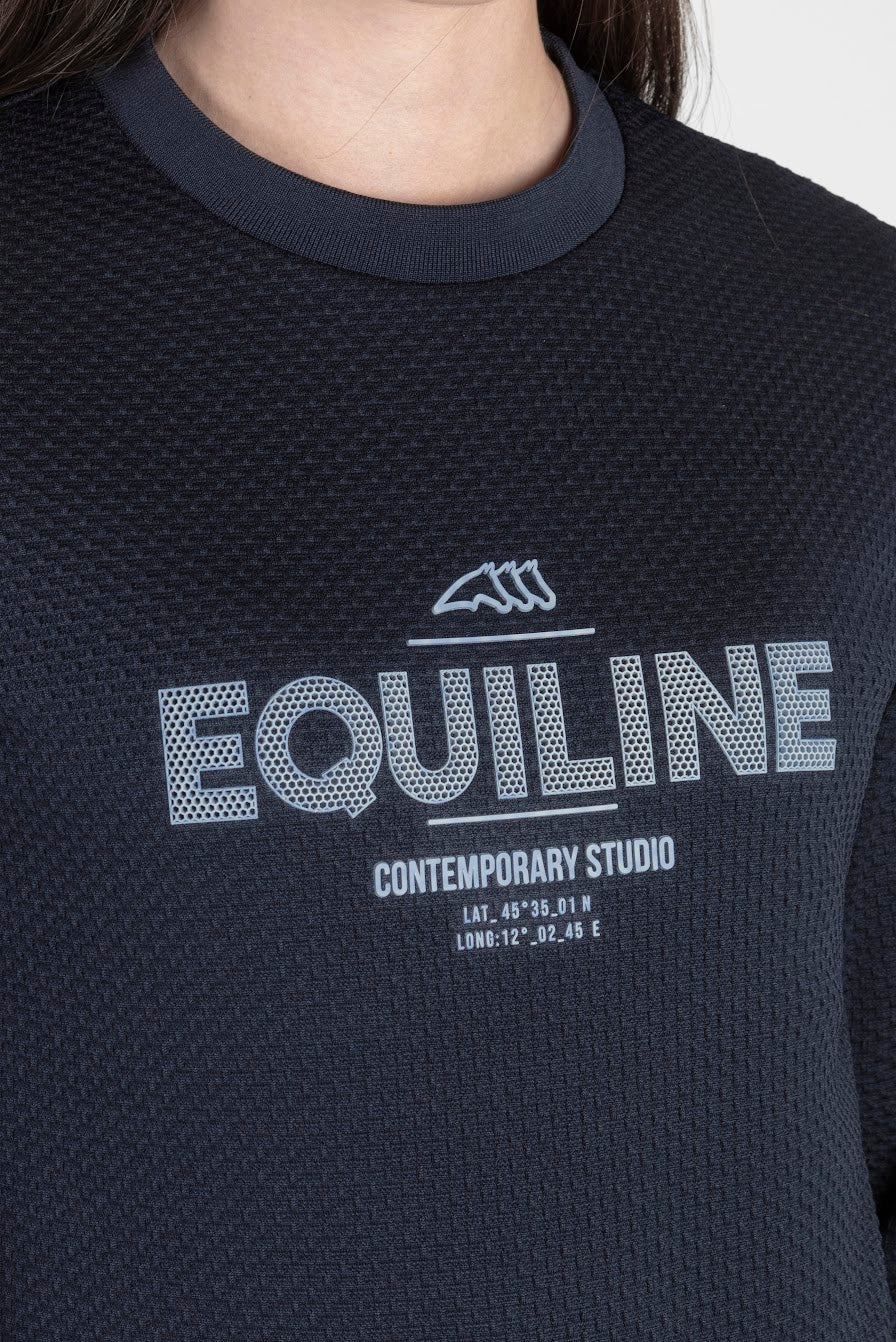 Equiline Girocollo Navy Studio Line Sweatshirt