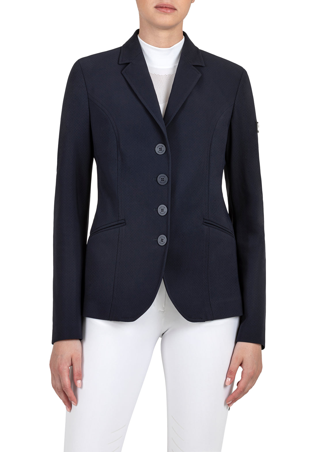 Equiline Cozy Navy Perforated Show Jacket