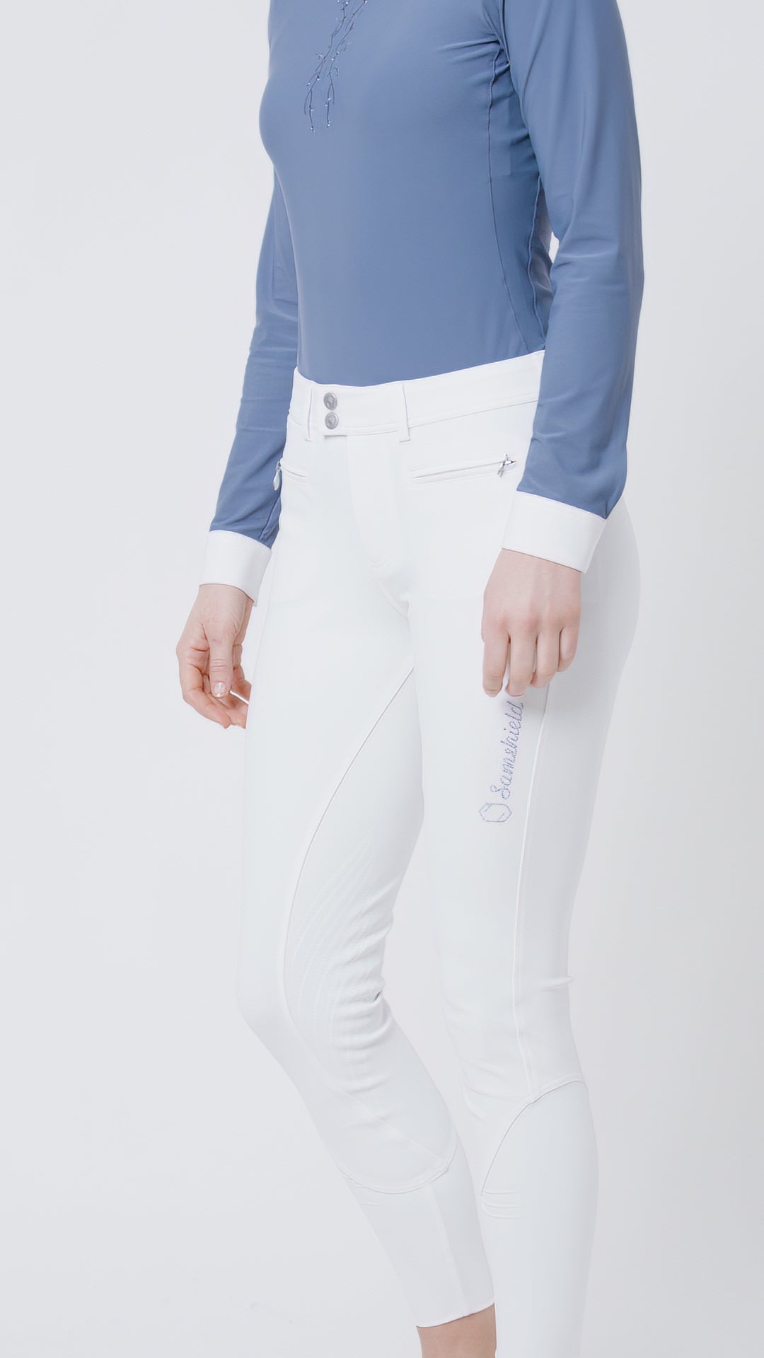 Samshield Adele White Knee Grip Breeches