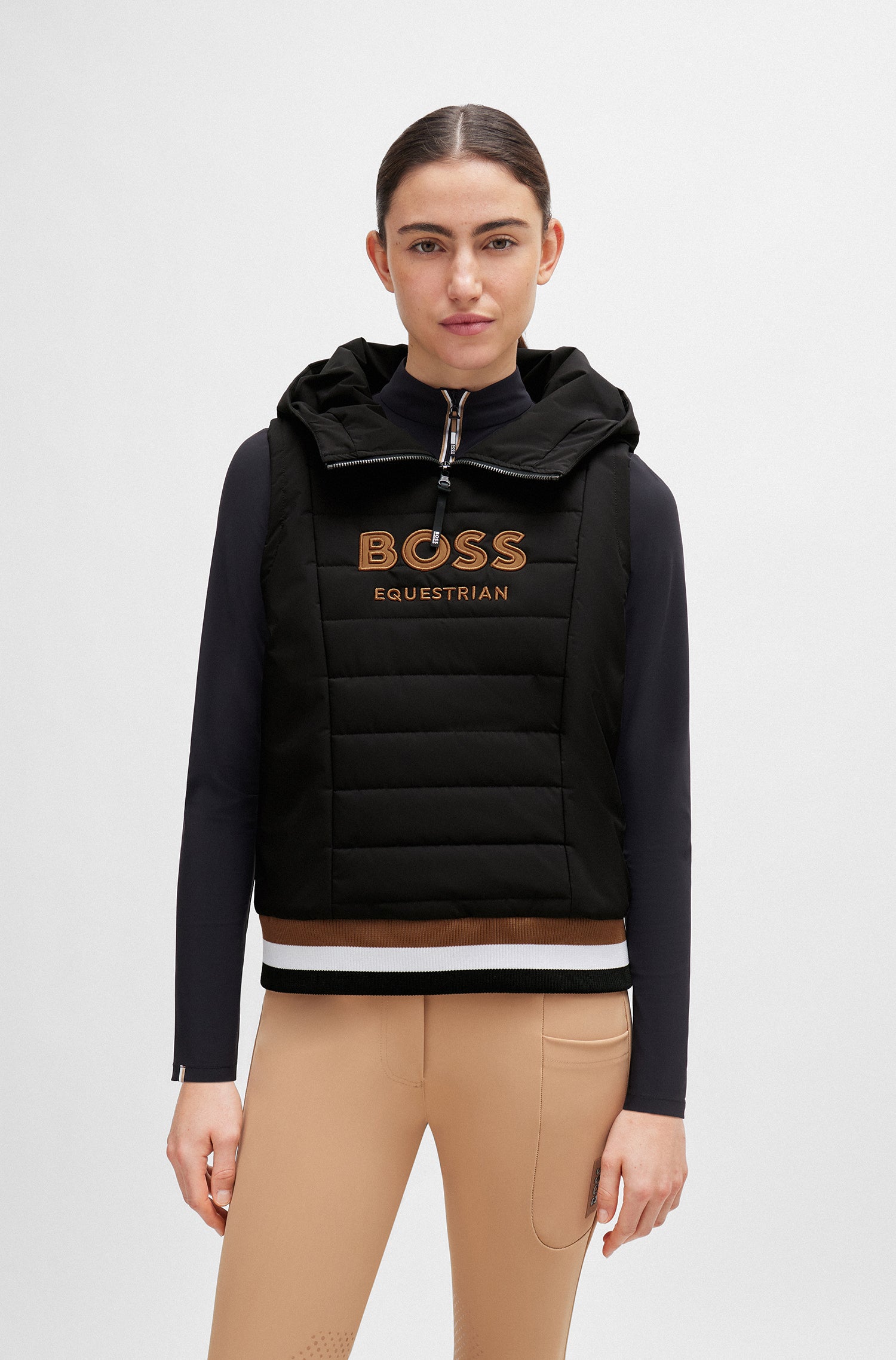 Boss Equestrian Fanny Puffa Hoodie Black