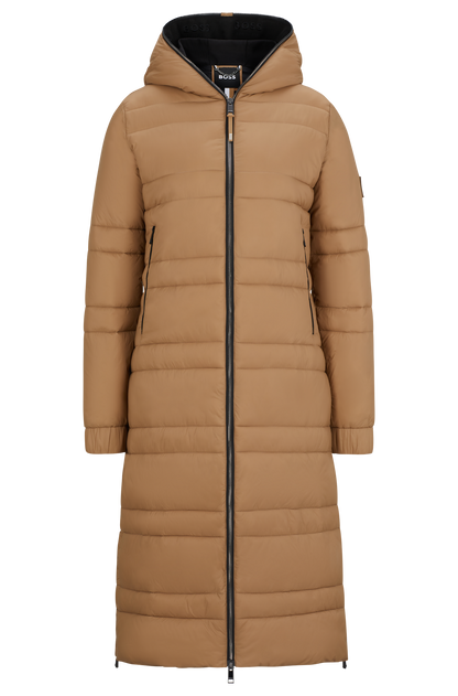 Boss Equestrian Esmee Long Puffer Parka Camel