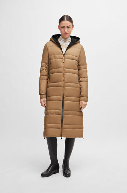 Boss Equestrian Esmee Long Puffer Parka Camel