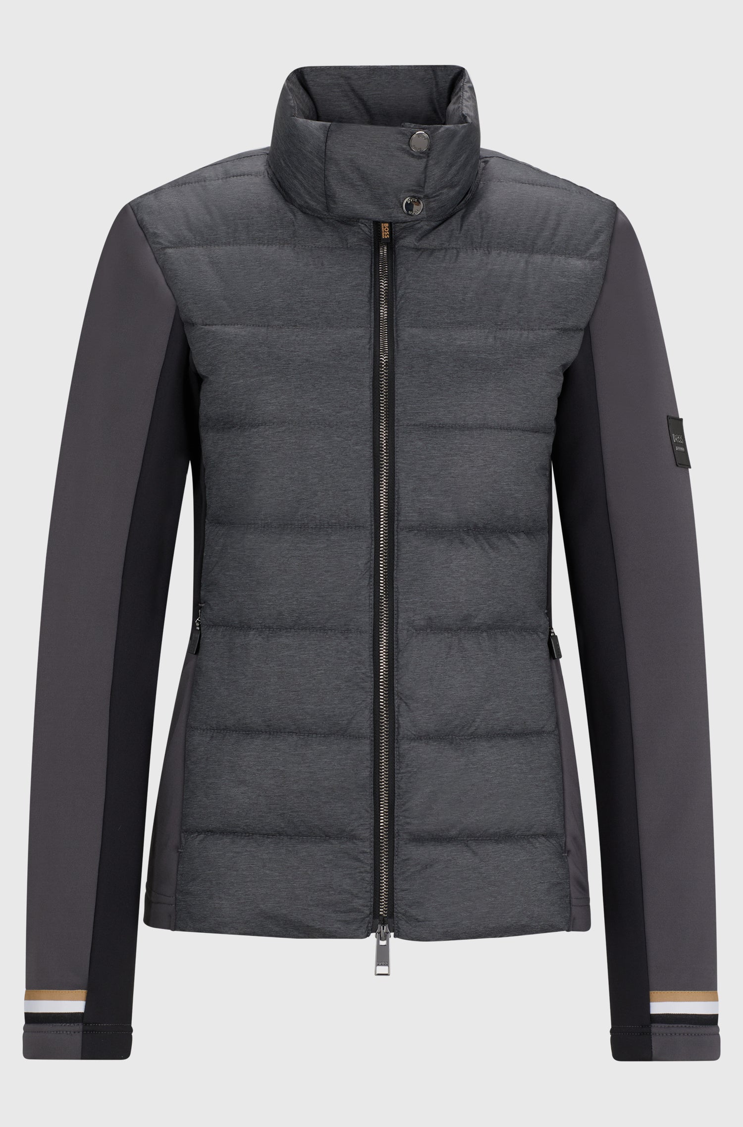 Boss Equestrian Ruby Hybrid Puffer Jacket Grey