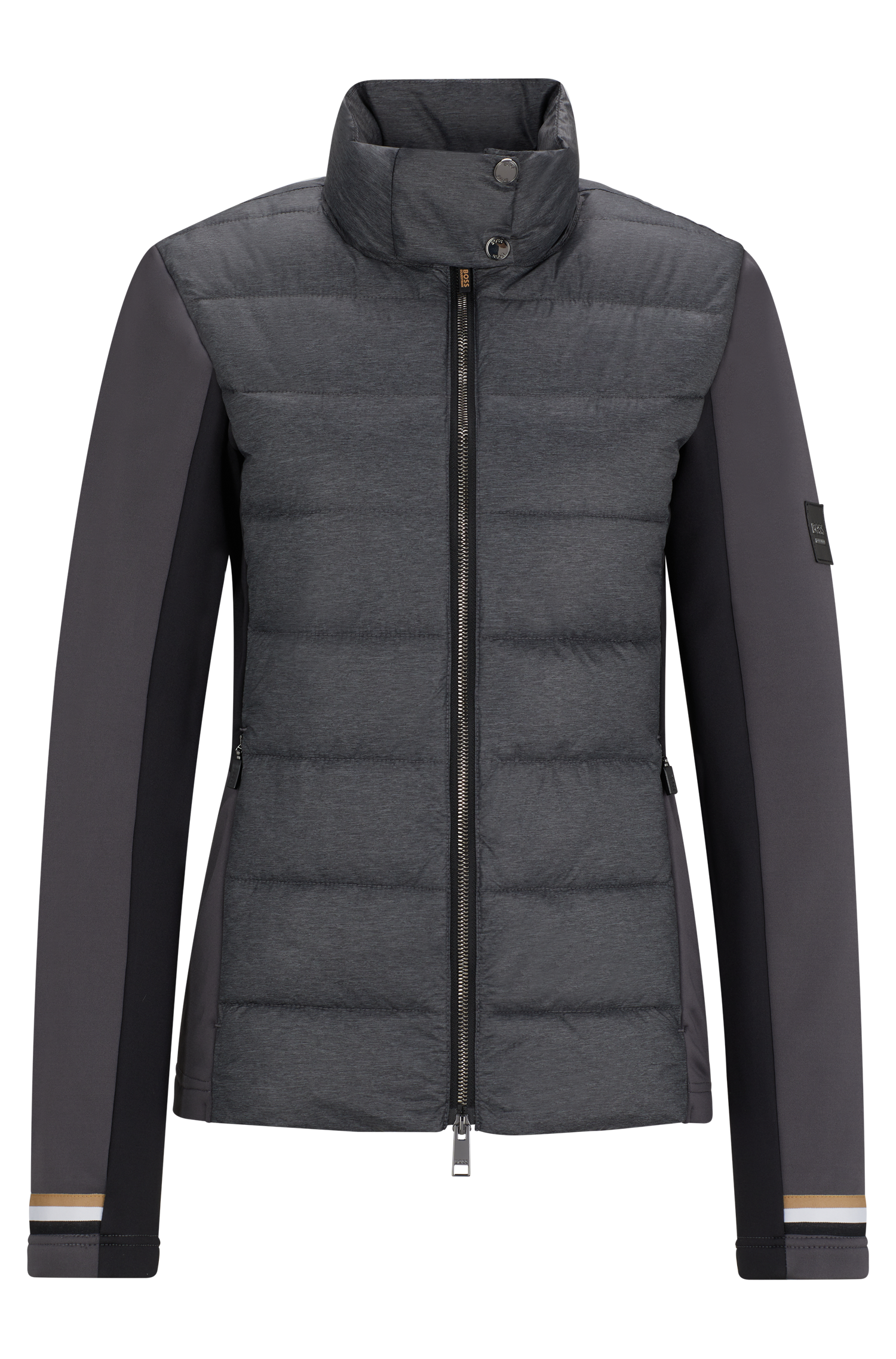 Boss Equestrian Ruby Hybrid Puffer Jacket Grey