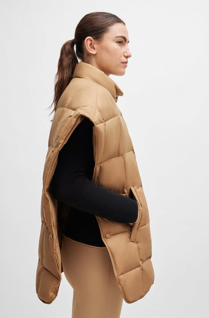 Boss Equestrian Demi Down Cape Camel