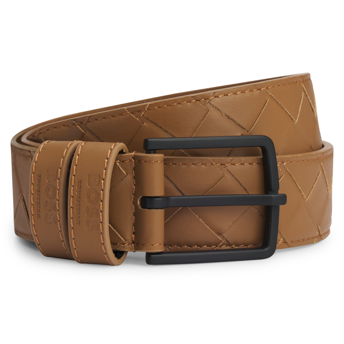Boss Equestrian Belt Cable Camel