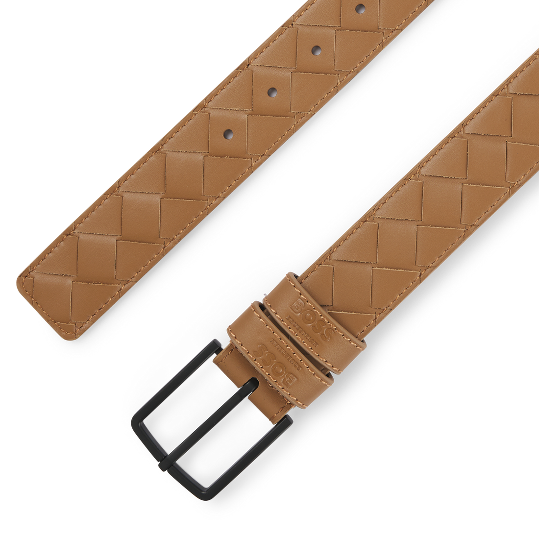 Boss Equestrian Belt Cable Camel