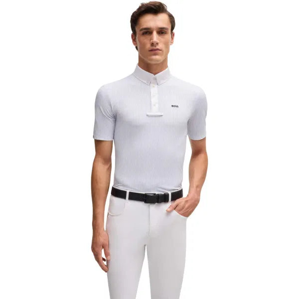 Boss Equestrian Marty Show Shirt Pinstripes Niagra