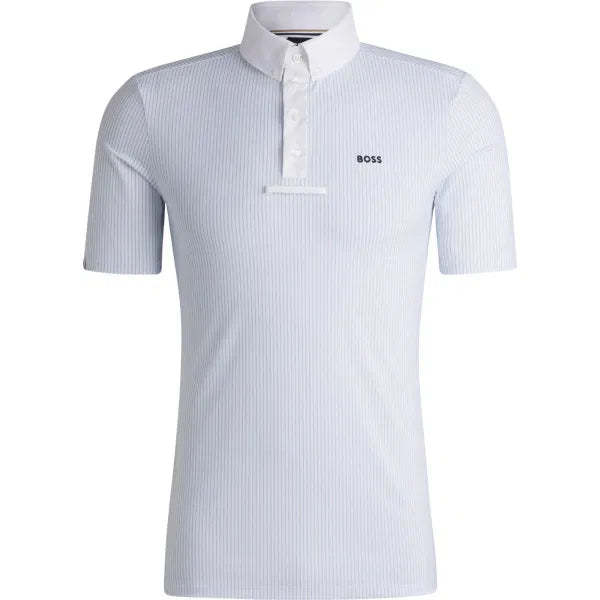 Boss Equestrian Marty Show Shirt Pinstripes Niagra