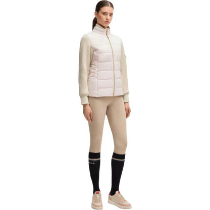 Boss Equestrian Yara Light Puffer Knitwear Jacket Pearl