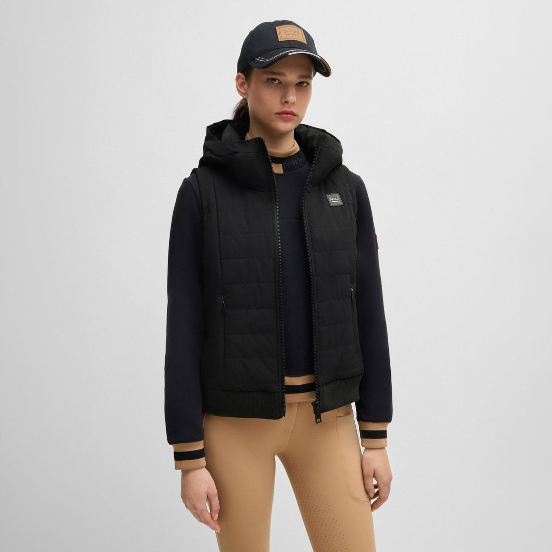 Boss Equestrian Fally Puffer Vest Black
