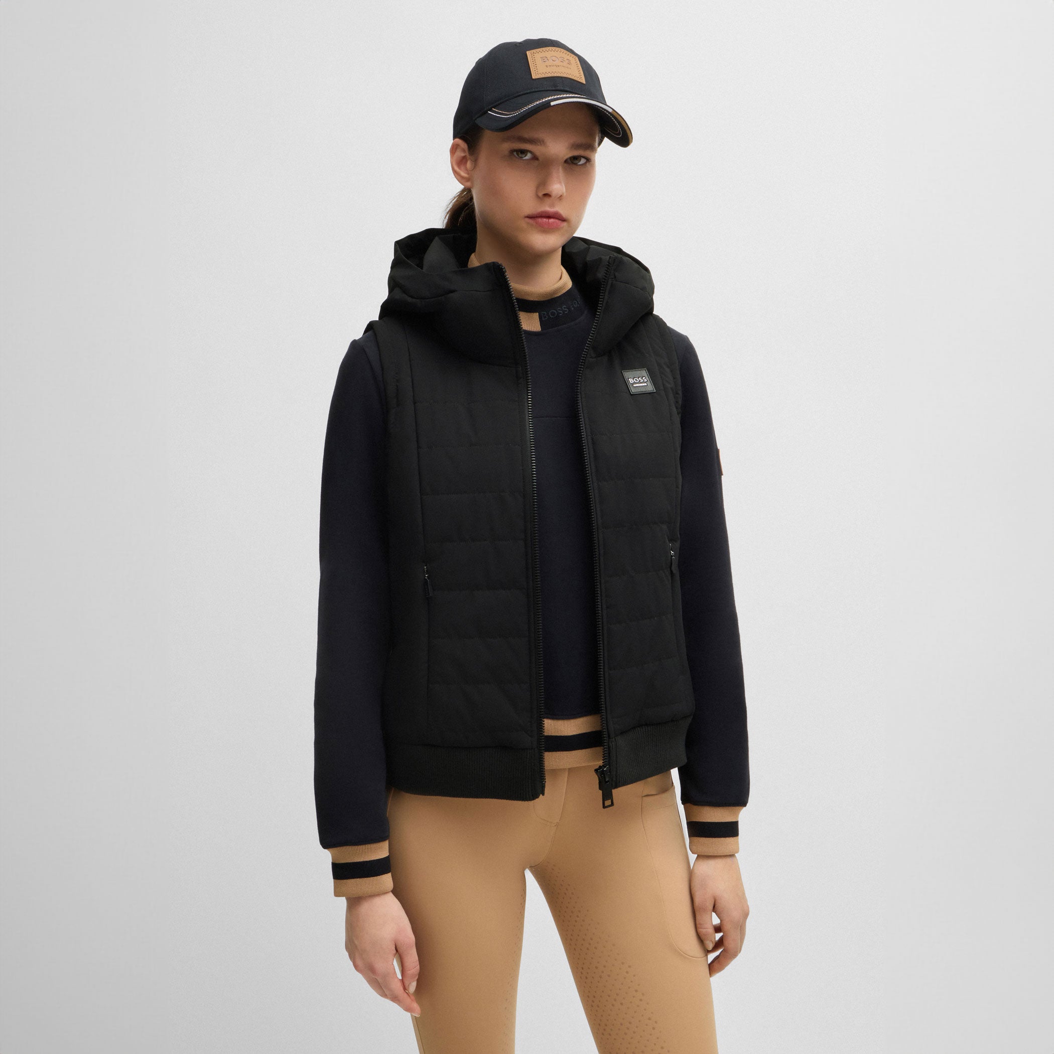 Boss Equestrian Fally Puffer Vest Black