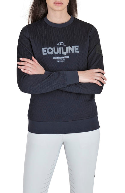 Equiline Girocollo Navy Studio Line Sweatshirt