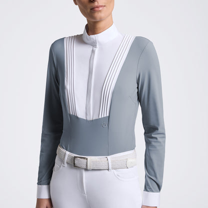 Cavalleria Toscana American Long Sleeve Shirt - Winward Blue