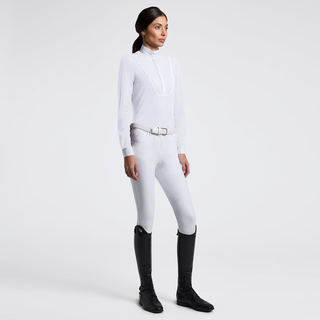 Cavalleria Toscana L/S Stripes Competition Shirt