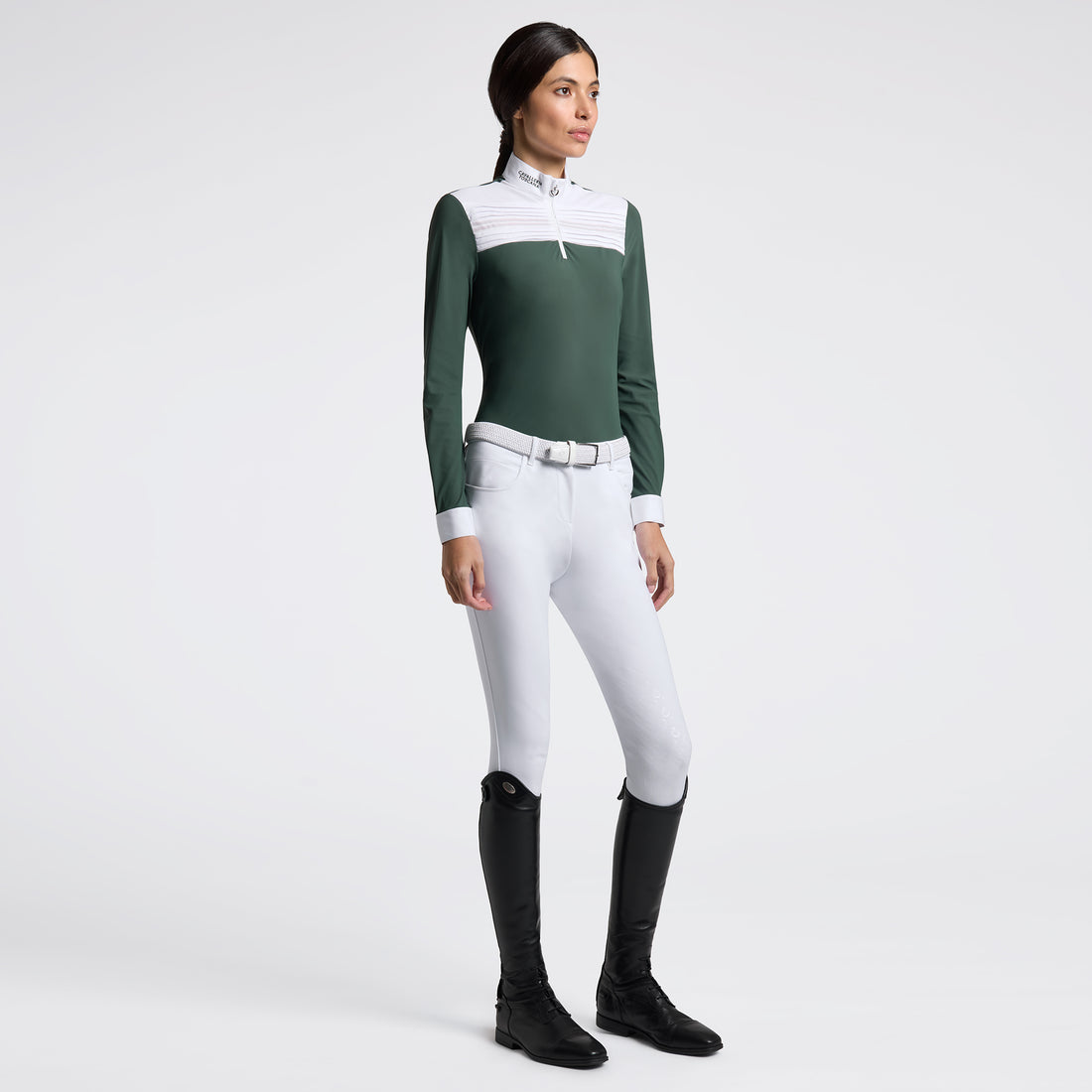 Cavalleria Toscana women’s L/S Pleated Insert Competition Shirt