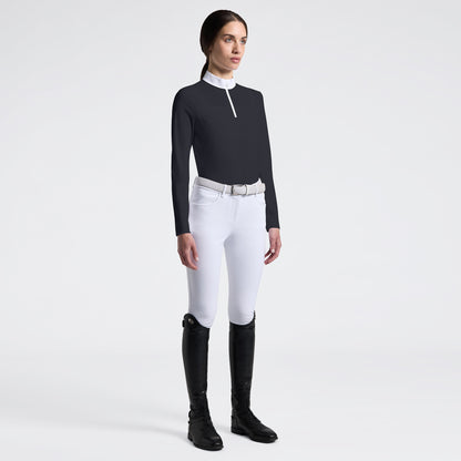 Experience refined elegance in the arena with this Cavalleria Toscana long-sleeved Show shirt.