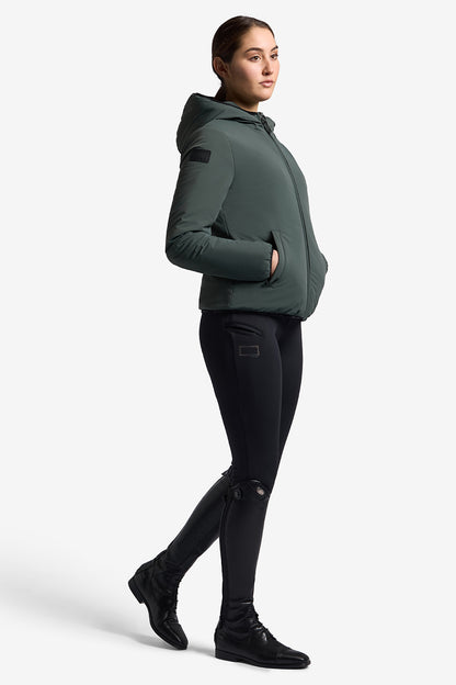 Riders Gene Women’s Padded Bomber Jacket - Deep Forest
