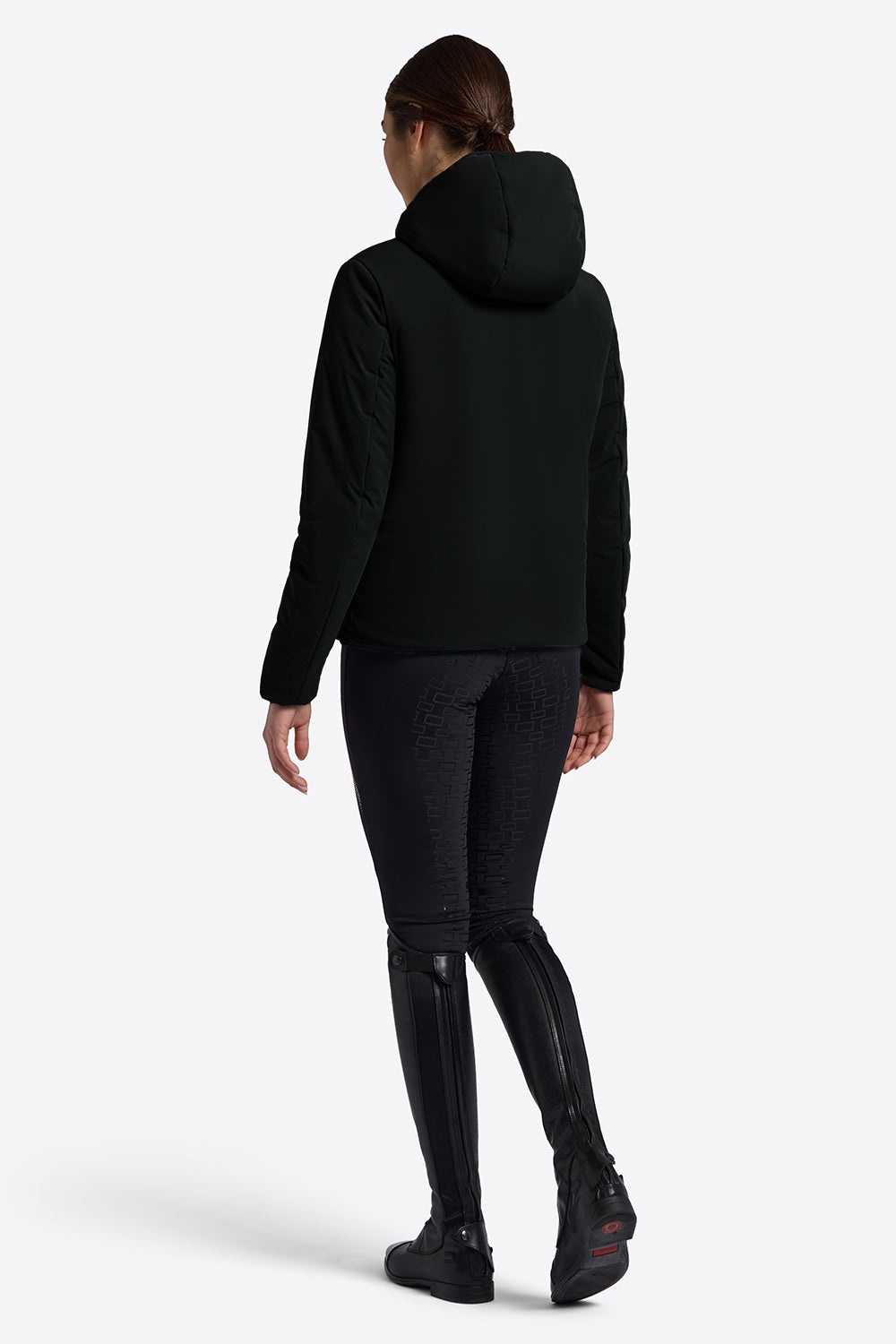 Riders Gene Women’s Padded Zip Bomber Jacket - Black