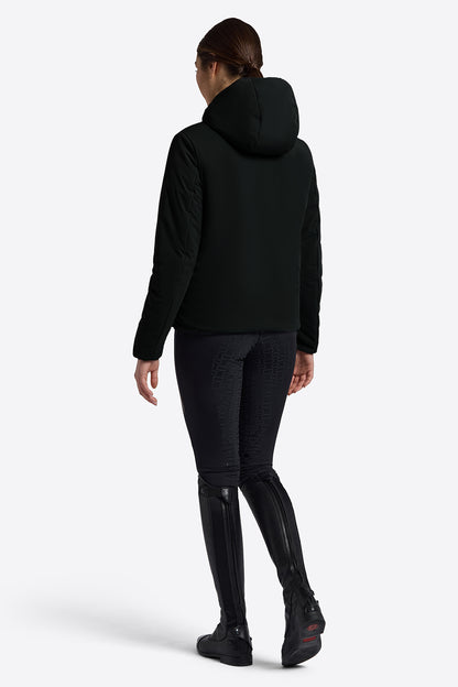 Riders Gene Women’s Padded Zip Bomber Jacket - Black
