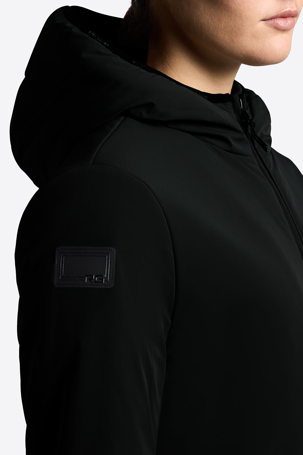 Riders Gene Women’s Padded Zip Bomber Jacket - Black