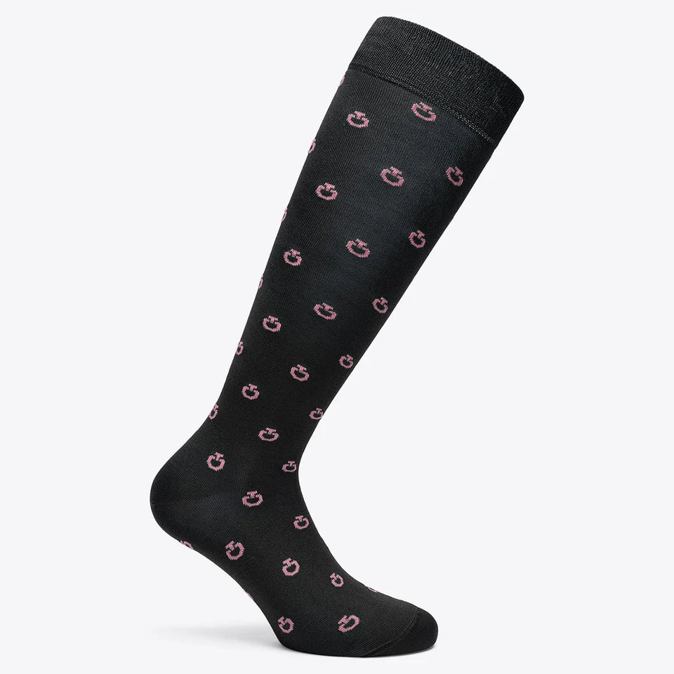 Cavalleria Toscana mini CT jacquard logo sock